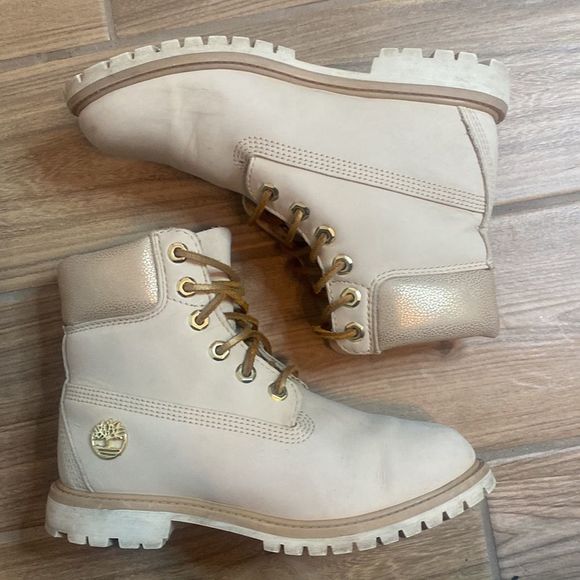 Timberland Shoes - Timberland Women's Boots, Rare Cream and Gold, Waterproof, Size women's 6.5